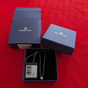 Swarovski Round Crystal Silver Necklace